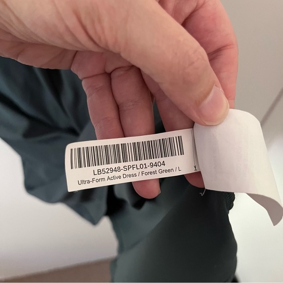 Quince Ultra Form Active Dress Forest Green Large Built in Shorts - Picture 6 of 8